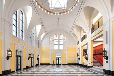 A photo of the lobby of Brockman Hall for Opera