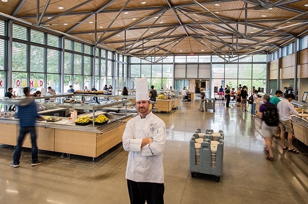 Executive Chef Kyle Hardwick, Seibel Servery. Photo by Jeff Fitlow
