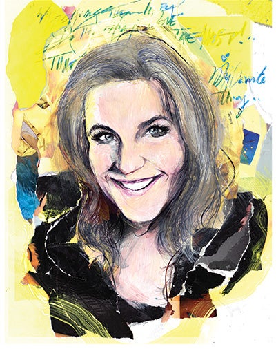 Illustration of Sandra Parsons by Zé Otavio