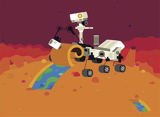 Mars Rover Illustration by Alex Eben Meyer
