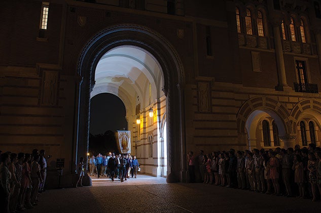 Matriculation through the Sallyport at Rice