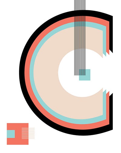 Letter C graphic
