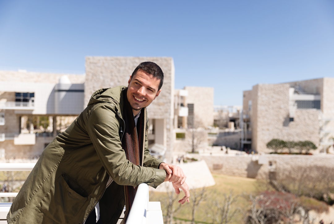 Photo of Bruno Buccalon at the Getty Research Institute