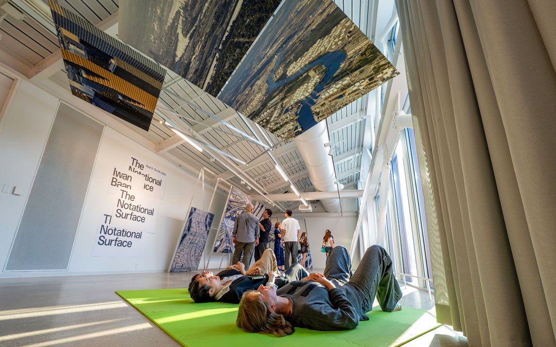 Photo of exhibit inside Cannady Hall's gallery