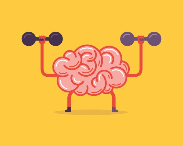 Brain lifting weights
