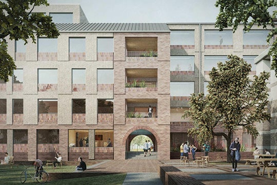 Hanszen College’s new wing will feature an innovative mass timber structure.