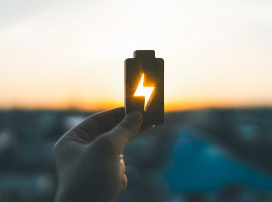 Imagery depicting battery power 