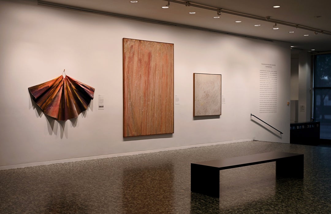 Photo of an exhibition at the Museum of Fine Arts, Houston.