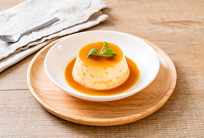 “My vegan flan recipe is simple, delicious and highly adaptable. I prefer to add flavors of oranges and vanilla. The flan gets its structure from agar, a virtually flavorless powder made from algae, and silken tofu.”