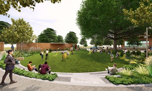 Rendering of the new entrance planned under the Gateway Project