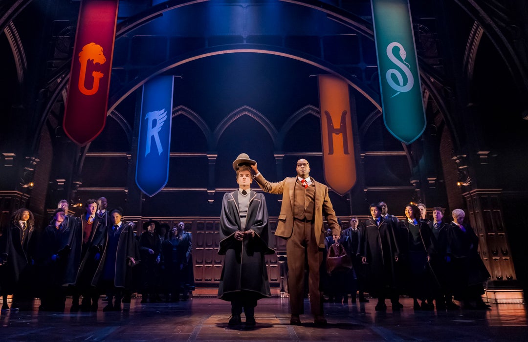 Photo of Chadd Alexander Wilson on stage preforming in Harry Potter and the Cursed Child