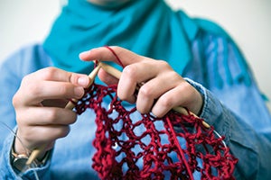 Knitting / Photo by Tommy LaVergne