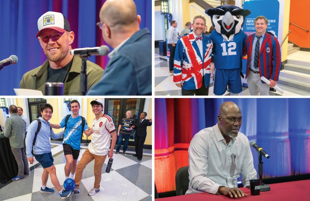 Event photos of Rice’s Brockman Hall for Opera hosted a live recording of the “Men in Blazers” podcast