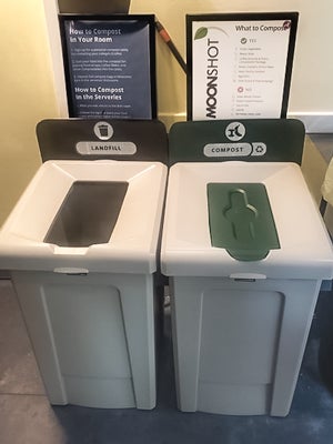 Photo of the receptacle for Moonshot composting
