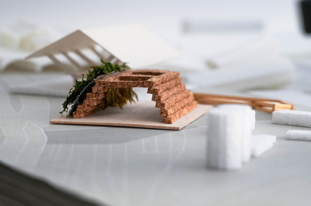 Photo of architectural scale model 