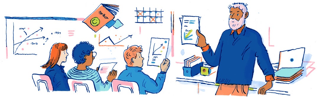 Illustration of classroom