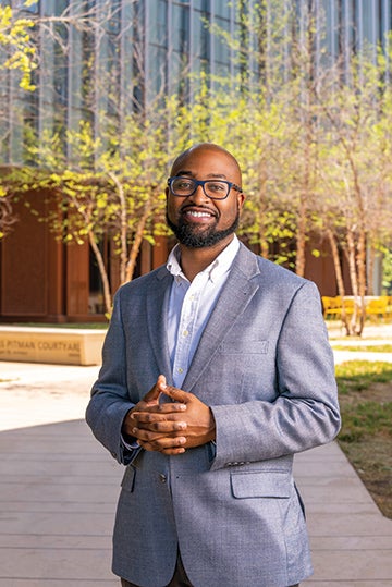 Kinder Institute Assistant Director of Community Engagement Imarogbe “Rogbe” Stokes oversees the Community Bridges program.