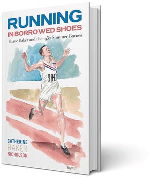 Book cover of Running in Borrowed Shoes