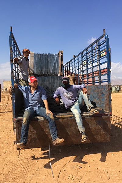  Scott Key, pictured second from left, in Lebanon.