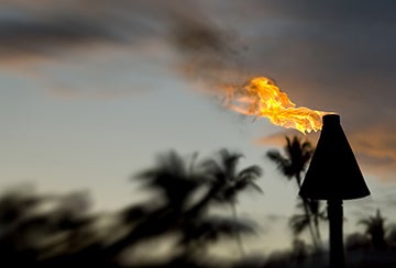 tiki torches