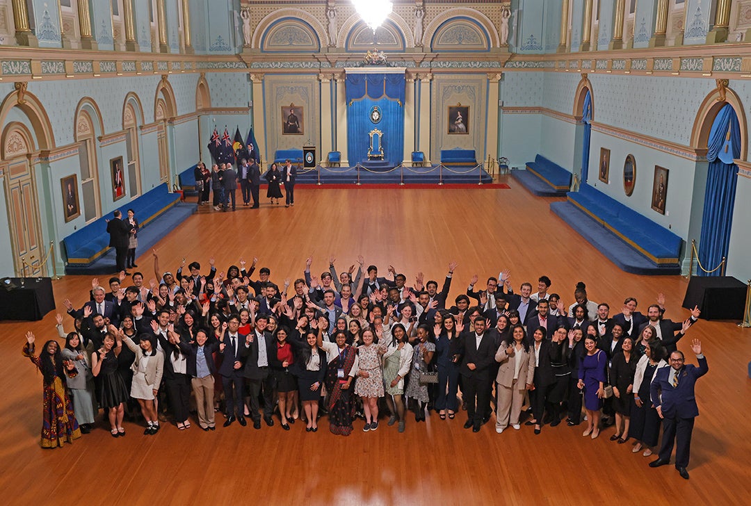 Umezaki and the other Quad fellows at Government House