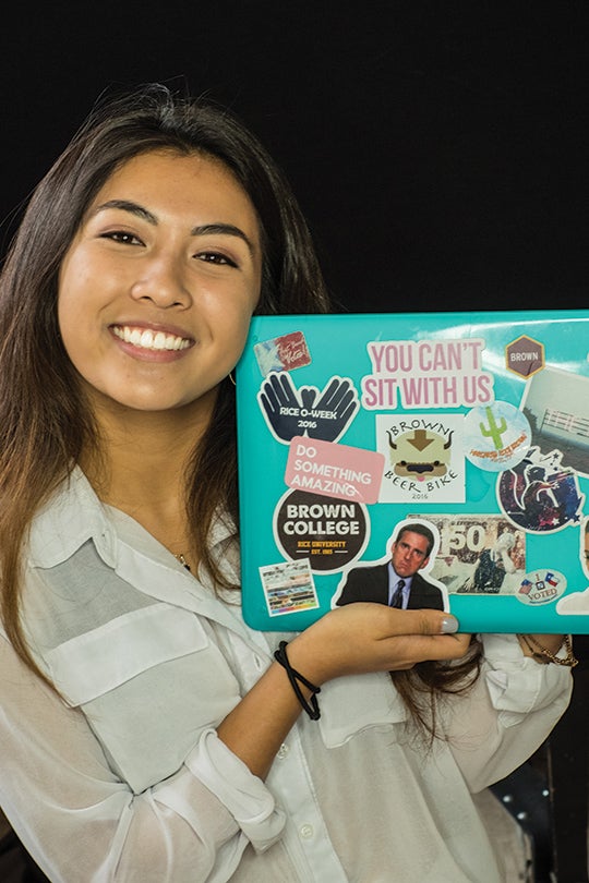  “Lots of memes and Beer Bike merch.” Danielle Manahan Junior Brown College 