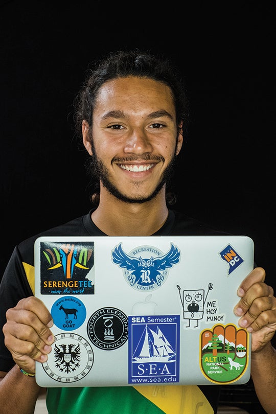  “A collection of stickers that describe things I’ve done and places I’ve been.” Isaac Carroo Junior Hanszen College 