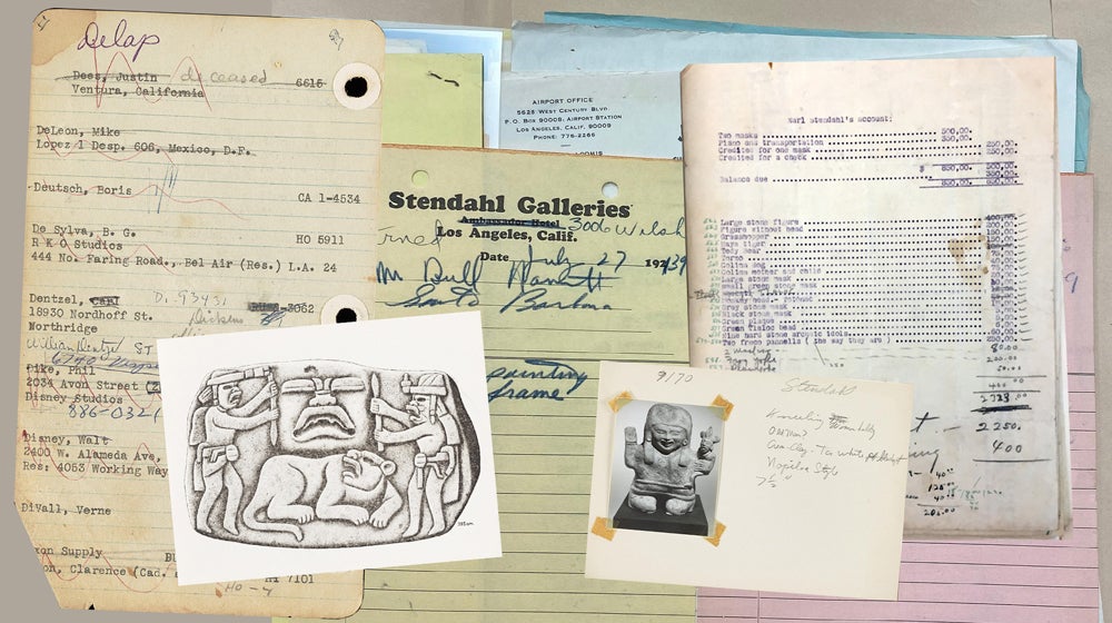 Assorted archival documents from the Stendahl Art Galleries