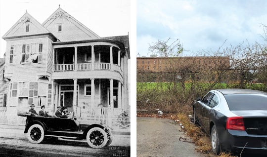 Many of the properties pictured in “The Red Book” have long been demolished, such as 2121 German St.,  pictured here.