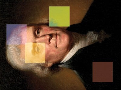 Thomas Jefferson turned sideways