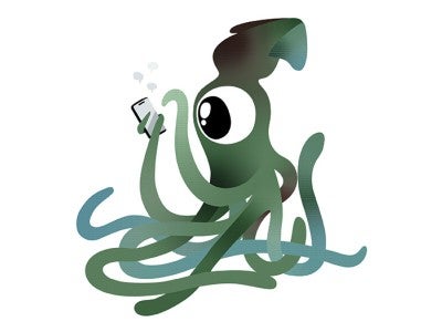 A texting squid