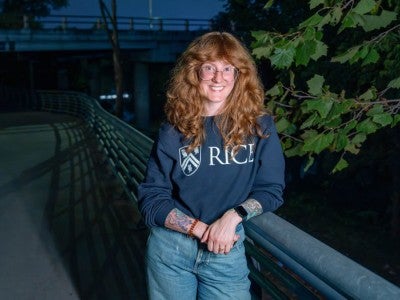Photo of Alexandria Shockney at the Waugh Bridge in Houston