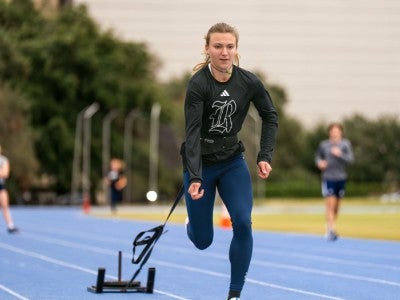 Photo of Barbora Malikova sprinting