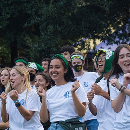 Rice students dancing