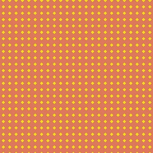 Orange background with yellow diamond pattern