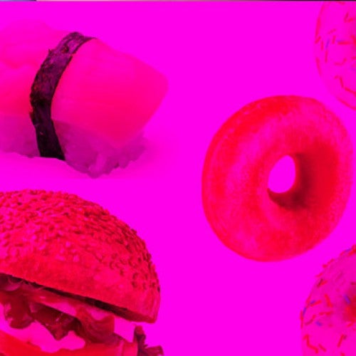Fast food colored pink
